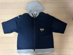 NIKE ジップアップパーカー ネイビー×グレー