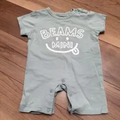 BEAMS mini ロンパース カバーオール ライトグリーン　80のサムネイル