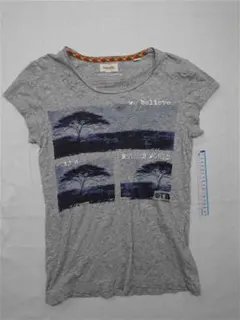 ■ディーゼル グラフィックプリントTシャツ グレー系 S レディース