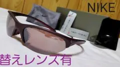正規 ナイキ エンブレムロゴスポーティーサングラス 偏向ミラーレンズ×スモーク黒