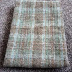 ウールブレンド チェック柄生地 76cm x 76cm