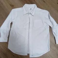 UNIQLO キッズ 長袖シャツ 110 ホワイト