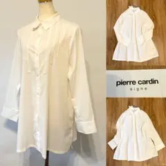 未使用★ pierre cardin ピエールカルダン　ロングブラウス　白　42のサムネイル