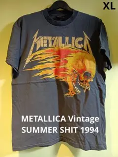 メタリカ ヴィンテージTシャツ 古着　パスヘッド 　ツアーT　バンド　メタル