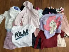 【19点】女の子110cm まとめ売り／ダウン90%アウター・エルサ・体操服込