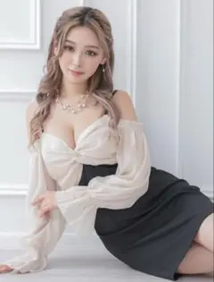 タグ付き未使用！！Tika オフショル キャバドレス