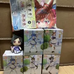 ウマ娘　フィギュア　5体　ビッグタオル1枚　ぬいぐるみ1体