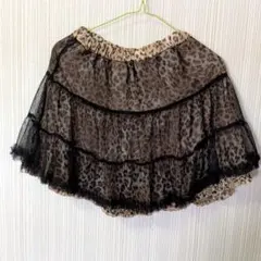 ヒョウ柄ミニスカート　Мサイズ