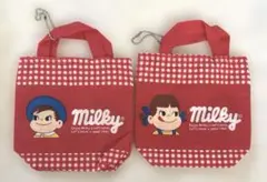 未使用品　不二家ペコちゃんポコちゃん　ミニトートバッグ