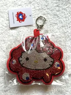 れ*れ様 サンリオ　ミャクミャク　なりきりキラキラレザーキーホルダー　ハローキテ