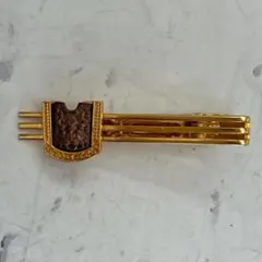 エルメスHERMES アニマルネクタイピン K10ゾウ コンビ シルバー