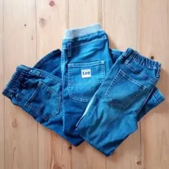 デニムロングパンツ 3点セット(バラ売り不可)