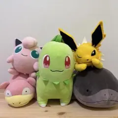 포켓몬 ぬいぐるみ プリン. 야돈 .チコリータ.ドオー.サンダース