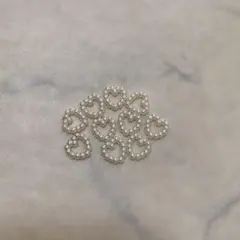 ネイルパーツ パールハート 20個（1セット）