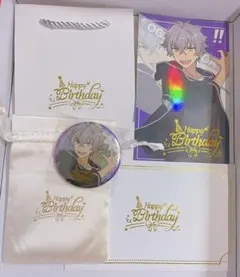 あんスタ　大神晃牙　中国限定　誕生日セット　缶バッジ　ポストカード