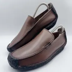 美品✨希少❗️クラークス ナタリー スリッポン ブラウン レザー UK5.5