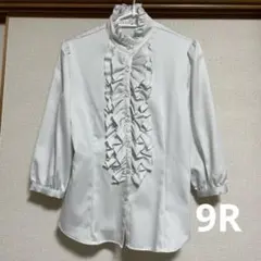 フリルブラウス フォーマル 入学式 入園式 9R ライトグレー