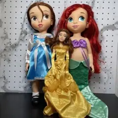美女と野獣 ベル リトルマーメイド アリエル ドールセット