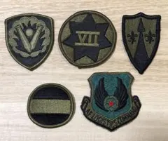 米軍 ミリタリーパッチ　ワッペン ヴィンテージ 5枚セットのサムネイル