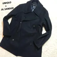 美品 ユニクロ +J オーバーサイズ Pコート ダークネイビー　ジルサンダー