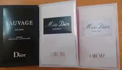 クリスチャンディオール香水サンプル 各1mlソヴァージュミスディオールエッセンス