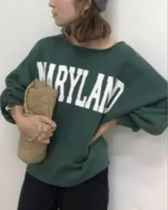 【着用1回】FRAMeWORK MARYLANDルーズスウェット　フレームワークのサムネイル