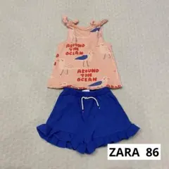 ZARA タンクトップ＆ショートパンツ　セット 86cm 80 90