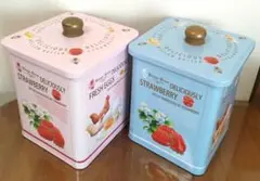 ケーニヒスクローネセレブ缶　ピンク・水色　2点