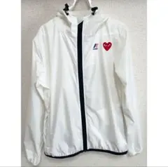 【新品タグ付き】PLAYコムデギャルソン　ナイロンジャケット　ウィンドブレーカー COMME des GARCONS PLAY × K-WAY コムデギャルソン ケーウェイ