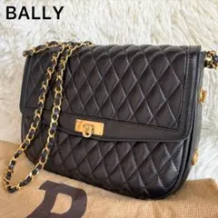 美品✨BALLY バリー チェーンショルダーバッグ キルティング ターンロックのサムネイル