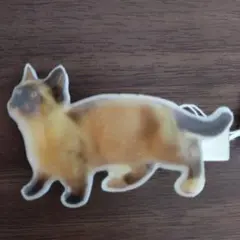 猫 ヘアピン ヘアクリップ ベージュ ブラウン お世話や