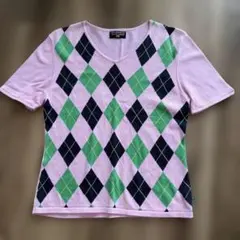 POLO JEANS CO. アーガイル柄 半袖ニットのサムネイル