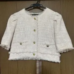 one after another NICE CLAUP 半袖ツイードジャケットのサムネイル