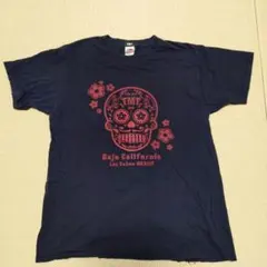 TMT スカルデザイン Tシャツ XL ネイビー