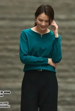 ORIHICA美ラクるニットCOMFY Vネックプルオーバー