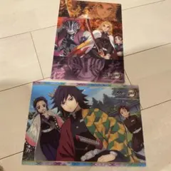 鬼滅の刃　くら寿司　下敷き2枚セット