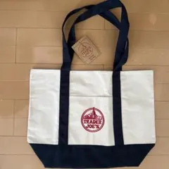 Trader Joe's トートバッグ アイボリー/ネイビー