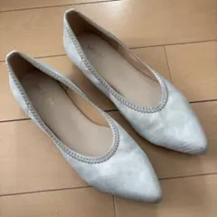 SHOO・LA・RUEストレッチアーモンドトゥパンプス22.5cm