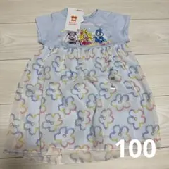 キミとアイドルプリキュア プリント チュニック　半袖　100cm 新品　女の子服