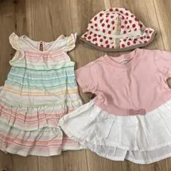 babyGap ドレス・Tシャツ・ハットセット 12-18ヶ月
