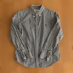 ジムフレックス　ブラックギンガムチェック シャツ　サイズ12