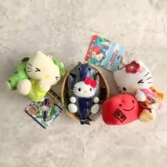k*u様 ご当地キティ ぬいぐるみ 3点セット 静岡 わさび アジの開き 和歌山 k*u様 ご当地キティ ぬいぐるみ 3点セット 静岡 わさび アジの開き
