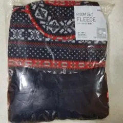 フリースセット145~155 長袖 XL ネイビーパジャマ