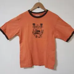 urban up リンガーTシャツ アロハ柄 オレンジ ボーイズL/メンズS相当のサムネイル
