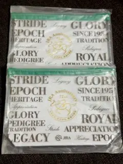 【非売品・新品】JRA 72nd Anniversaryクリアポーチ 2個セット