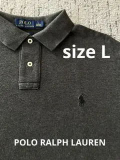 グレー ポロシャツ