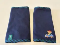 未使用　familiar ファミリア　ネイビーの刺繍クマデザイン抱っこ紐カバー