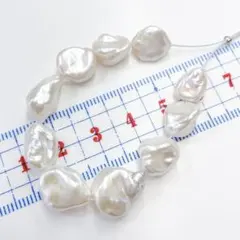 【現品限り】高品質 淡水パール バロック ホワイト10個 ⑧