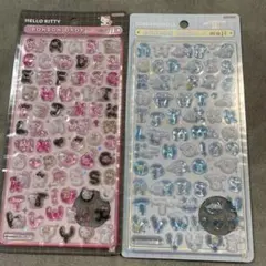 ボンボンドロップシール　もじ　2枚セット