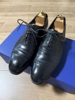 極美品【JALAN SRIWIJAYA】クォーターブローグストレートチップ黒7